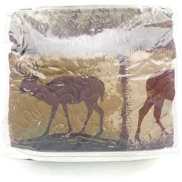 De Leon Collections Wildlife Patchwork Sofa Furniture Cover 75" x 112" - Picture 3 of 6